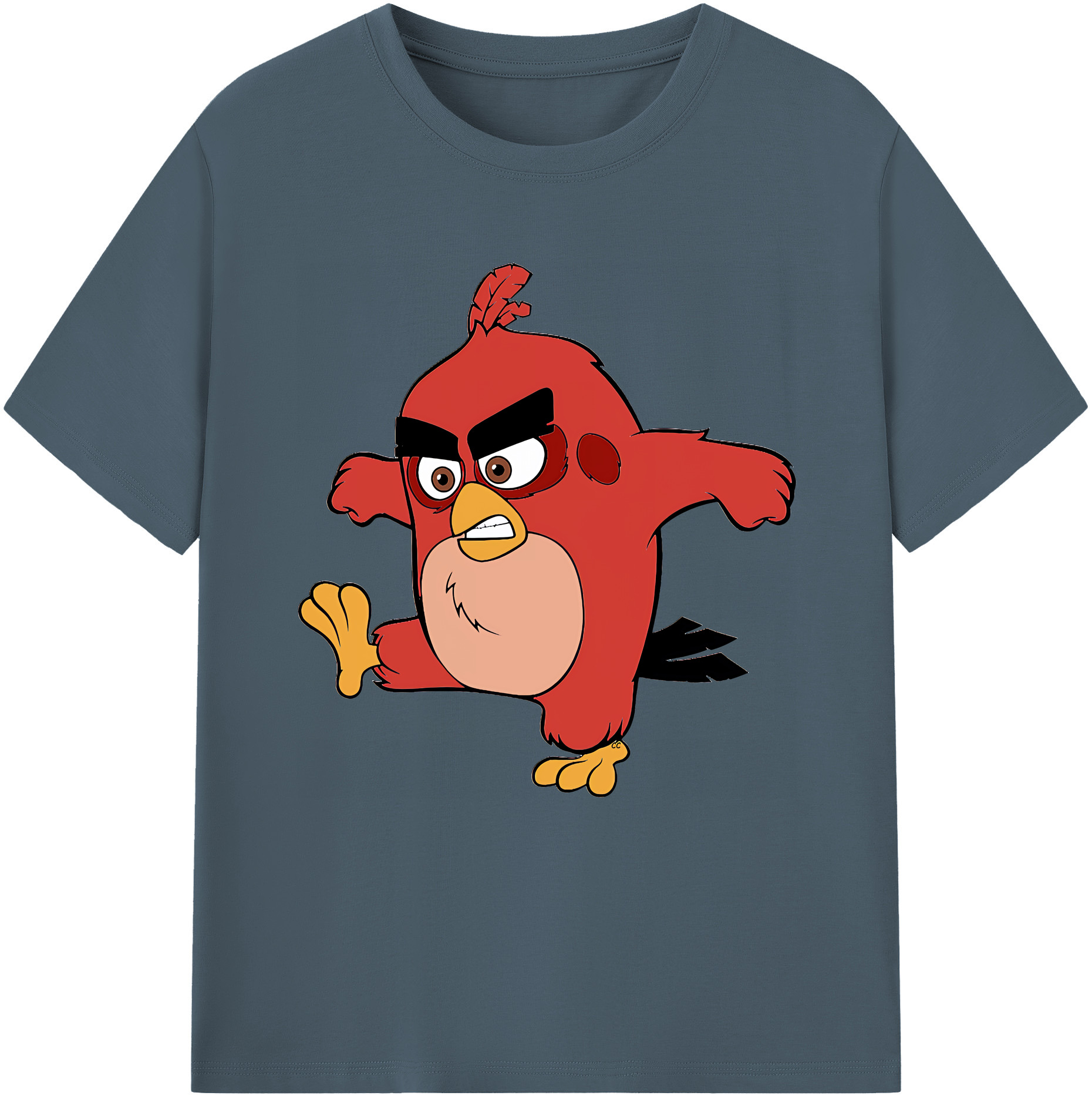 （画像用） Angry Birds アングリーバード 綿100％半袖Tシャツ（フロントプリント）